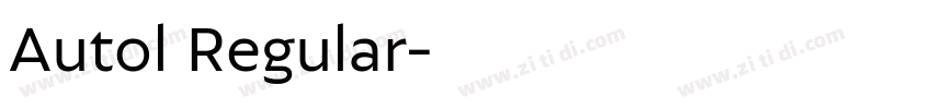 Autol Regular字体转换